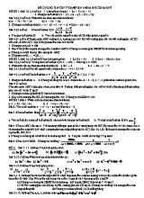 Đề cương ôn tập Toán 8 - Học kì I năm học 2016 - 2017